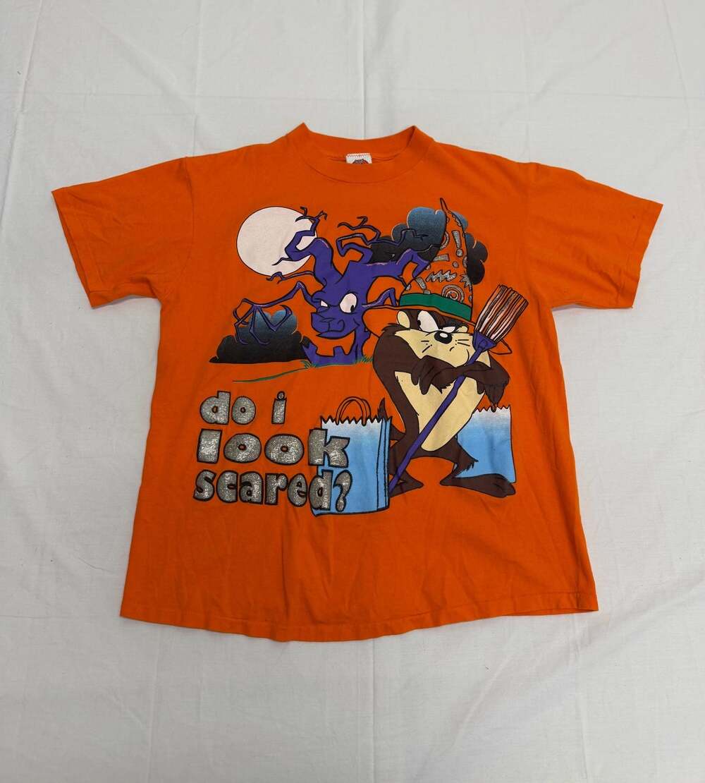 Vintage 1998 Looney Tunes Taz Halloween T-Shirt Size XL